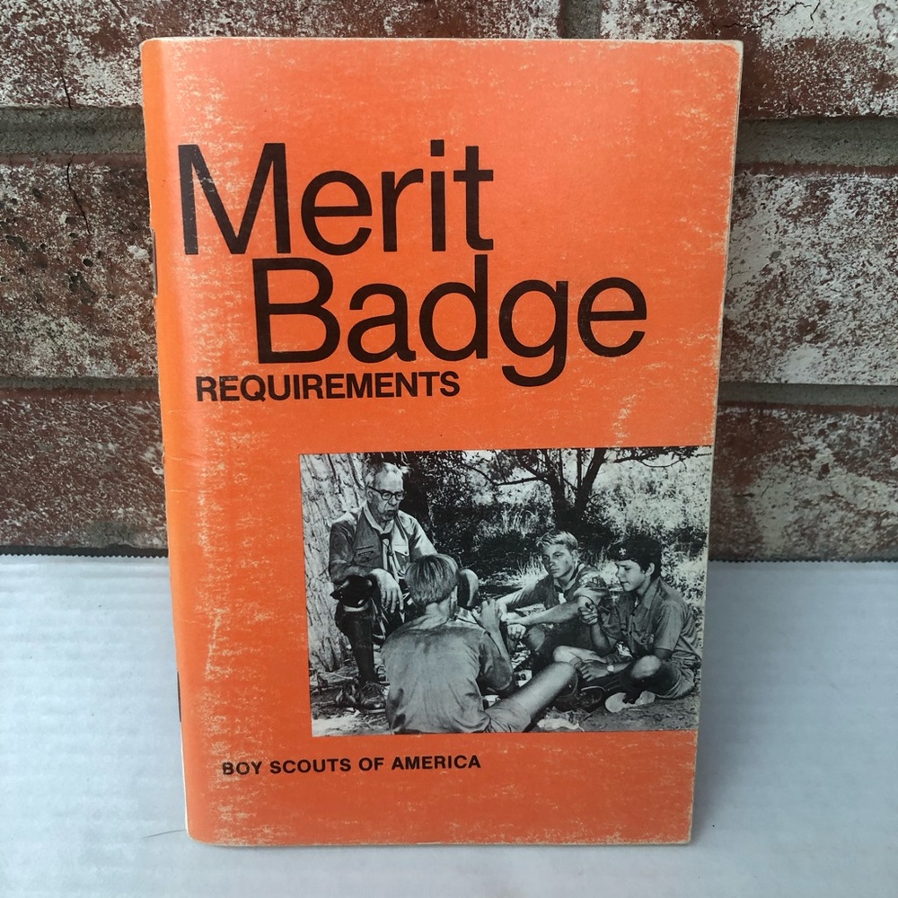 3/$12 + $4.99 Ship! Boy Scouts Merit Badge Requirements Vintage 1979 Paperback